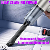 Suitu 6642 Pro Rechargeable 12000Pa Car and Home Vacuum Cleaner and Inflator Brushless Motor - Suitu