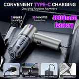Suitu 6642 Pro Rechargeable 12000Pa Car and Home Vacuum Cleaner and Inflator Brushless Motor - Suitu