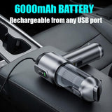 Suitu 6707A Plus Rechargeable 18000Pa Car and Home Vacuum Cleaner and Inflator - Suitu