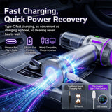 SUITU ST-6711A Plus Brushless Car Vacuum | High-Power Cordless Cleaner | Powerbank/Torch - Suitu