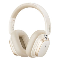 Baseus Bowie H1s Wireless Headphones Wired or Wireless ANC App Configuration - Creamy White - Baseus