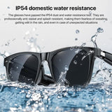 Yesido IO35 Smart Music Glasses - Bluetooth Audio Sunglasses with IP54 Water Resistance - Black - Yesido