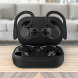 T&G T40 TWS Bluetooth Wireless Sports Earphones - IPX6 Rated Over Ear Stability - Black - T&G