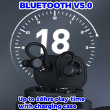 T&G T40 TWS Bluetooth Wireless Sports Earphones - IPX6 Rated Over Ear Stability - Black - T&G