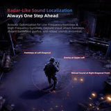 KZ Axas Micro-Driver Tactical Gaming Earphones | 3.5mm Wired Footstep-Tuned IEM In-Ear - KZ
