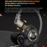 KZ Gale Type-C IEMs with M2 Cable | Super Linear Dynamic Driver DSP USB-C Earphones - KZ