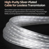 KZ Libra Wired Dynamic Earphones | Silver-Plated Cable Noise-Isolating Earbuds - KZ