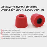 KZ Memory Foam Earphone Tip Kit for In-Ear Headphones - 6-Piece Sound Isolating Earbud Sleeves - KZ