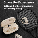 LENOVO ThinkPlus XT60 Wireless Earphones with Ear Hook Bluetooth 5.3 Low Latency Auto Pair - Black - Lenovo