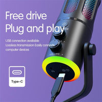 SU8 Desktop Gaming/Streaming Microphone Noise Reduction LED Light - NOCO
