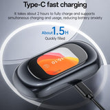 Yesido YSP26 OWS Open Ear Earphones | ENC Noise Reduction Hook Headset with LCD Screen - Yesido