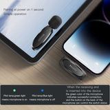Yesido Dual Lavalier Wireless Microphones for Type-C USB AI Noise Cancellation - Yesido