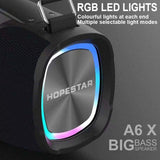 Hopestar A6X 55W Big Bluetooth Speaker Big Bass Triple Speakers 6000mAh battery TWS Powerbank - bluetooth speaker Hopestar