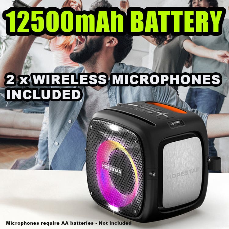 Hopestar Party One 80W Bluetooth Speaker Big 12500mAh Battery Dual ...