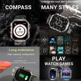 Hamtod GW55 2.02’ Display Smart Watch + Fitness Tracker Bluetooth Voice Calling