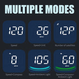 G4 GPS Speedometer HUD Ambient Light Speed Alert Compact 52mm LED display Noco