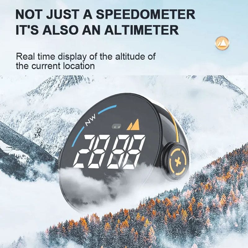 GPS Speedometer and Altimeter Speed Alarm Clear LED display Noco.co.nz ...