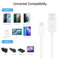HAWEEL 2m Type-C to USB 2.0 Data & Charging Cable Up to 4A 2Metre - acc Haweel