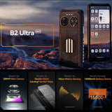 IIIF150 B2 Ultra Rugged Phone 6.78FHD+ Display Rear Display Night Vision 15000mAh Battery - Black - rugged IIIF150