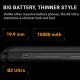 IIIF150 B2 Ultra Rugged Phone 6.78FHD+ Display Rear Display Night Vision 15000mAh Battery - Black - rugged IIIF150