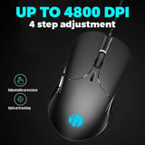 inphic B1 Wired USB 4800 DPI Optical Mouse 5 Buttons Scroll Wheel LED - Noco