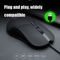 inphic B1 Wired USB 4800 DPI Optical Mouse 5 Buttons Scroll Wheel LED - Noco