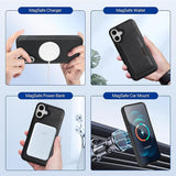 iPhone 17 Kalebol MagSafe Detachable Wallet Cover - RedPepper