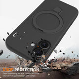 iPhone 17 Silicone MagSafe Rear Cover With Ring Stand - RedPepper