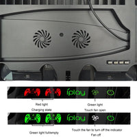 iPlay PS5 Cooling Stand USB Hub and Controller Charging Station. - Noco