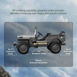 JJRC C8815 1/10 Scale 4WD RC Military Utility Truck Off-Road With LED Lights - JJRC