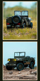 JJRC C8815 1/10 Scale 4WD RC Military Utility Truck Off-Road With LED Lights - JJRC