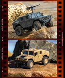 JJRC C8835 RC Off-Road Heavy Duty Military Crawler with Metal Chassis & LED Lights - JJRC
