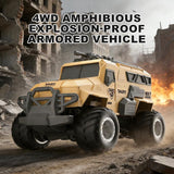JJRC Q241 4WD Amphibious Remote Control Armored Vehicle RC Army Truck - JJRC