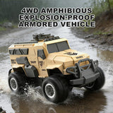 JJRC Q241 4WD Amphibious Remote Control Armored Vehicle RC Army Truck - JJRC