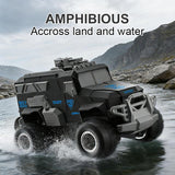 JJRC Q241 4WD Amphibious Remote Control Armored Vehicle RC Army Truck - JJRC