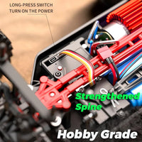 JJRC RC C8805 4WD Rigid Pro Truck Up to 48km/h Carbon Brush Motor Metal parts LED Lights - JJRC