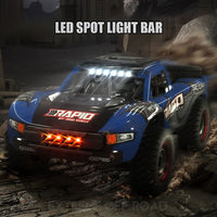 JJRC Q130A High Speed RC Truck Up to 48km/h RC390 Carbon Brush Motor Metal parts LED Lights 7.4V Battery - Radio Control JJRC