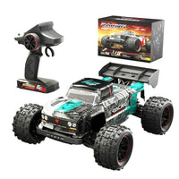 JJRC Q146B RC 4WD Alloy Chassis Pickup Up to 40km/h 390 Carbon brush magnetic motor Metal parts LED Lights 7.4V Battery - Green - Radio