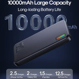 JR-QP194 10000mAh 22.5W QC/PD Power Bank QC/PD Fast Charging Digital Display - charger NOCO