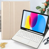 Apple iPad 10th Gen 10.9 2022 - Bluetooth Detachable Keyboard/Cover Touchpad Pen Holder - Gold - Noco