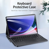 Samsung Galaxy Tab S8 Ultra / S9 Dux Ducis Bluetooth Keyboard/Folio Cover Detachable Touchpad - Noco