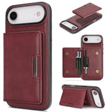 iPhone 17 Air Kalebol MagSafe Detachable Wallet Cover - Red - RedPepper