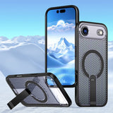 iPhone 17 Air Kalebol Honeycomb Cooling MagSafe Holder Case With Stand - RedPepper