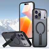 iPhone 17 Pro Kalebol Honeycomb Cooling MagSafe Holder Case With Stand - RedPepper