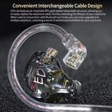 KZ EDX Lite USB-C Earbuds with HD Microphone | Smart DAC Chip Studio In-Ear Headset - KZ