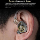 KZ EDX Lite USB-C Earbuds with HD Microphone | Smart DAC Chip Studio In-Ear Headset - KZ