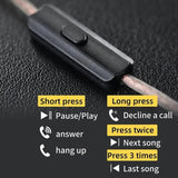KZ EDX Lite USB-C Earbuds with HD Microphone | Smart DAC Chip Studio In-Ear Headset - KZ