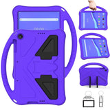 LENOVO M10 / P10 Tablet Shockproof Protective Cover Integrated Handle and Stand - Purple - Noco