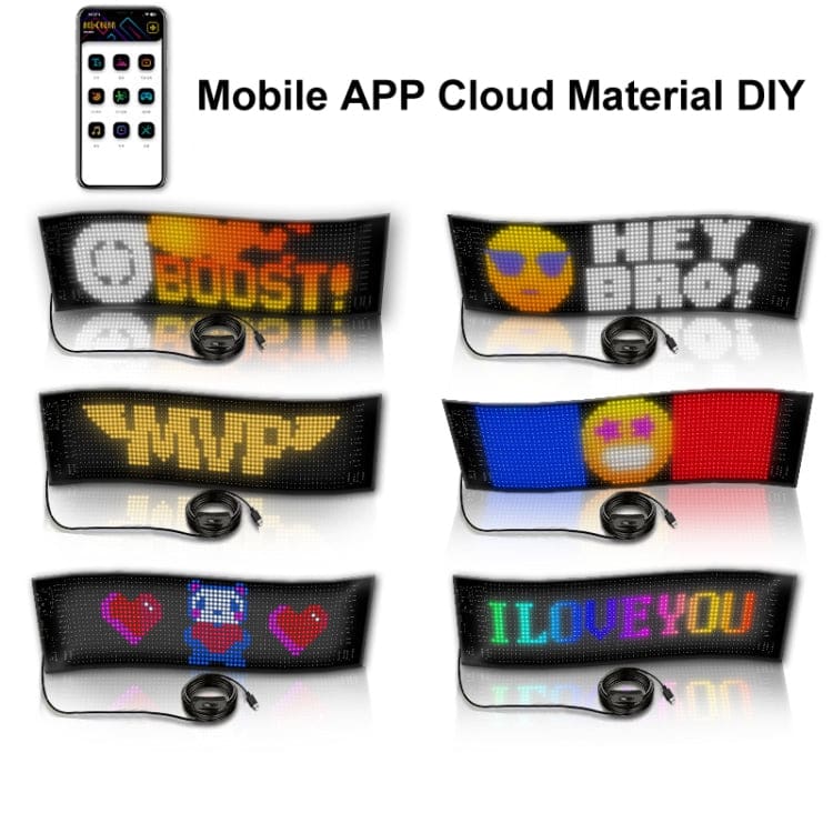 LED Matrix Flexible Sign Panel - Custom Messages and Pics Phone App ...