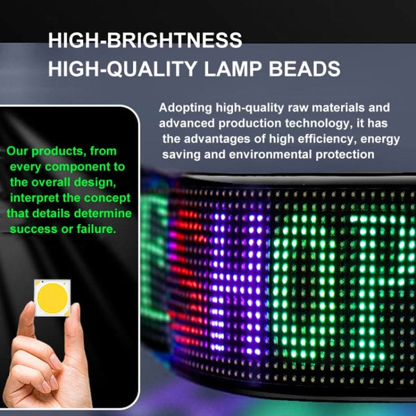 Led Matrix Phone LED Matrix Flexible Sign Panel - Custom Messages and Pics Phone App ...
